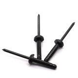 Чёрный алюминиевый глухой заклепка с шайбой