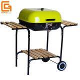 Outdoor Hamburger Shaped Double Side Barbecue Charcoal Grill Bbq thumbnail-1