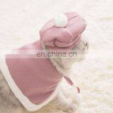Pet Cat Clothes Cape Christmas England Beret Garfield Woolen Pink Cloak Ladyfied thumbnail-1