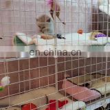 Thickened Double Layers Square Pet Cage Doghouse Large Size Dog Cage Rail High-End OEM and ODM Pet Supplier