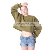 LAITE S2001 Custom Cotton Women Plus Size Sweater Crop Top Crew Neck Sweatshirts Women Crewneck Sweatshirt thumbnail-3