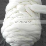 in Stock Super Chunky Knitted Merino Wool Bulk Thick Yarn for Hand Knitting of Throw,blanket With Photo