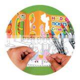 DIY Kids Toy Gift Busy Street Crayon Sticker Colouring Kit Drawing Set thumbnail-2