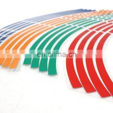 16 Strips Motorcycle Accessories 7 Colors Car Styling Decals 17 Or 18 Inch Stickers Wheel Rim Sticker Reflective Tape Retro thumbnail-4