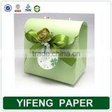 Light Pink Ribbon Wedding Favor Bridal Candy Gift Box Baby Shower Party Cut Out Pram Packing Box, Box for Gift thumbnail-3