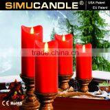 Flickering LED Candle With Dancing Flame With USA and EU Patent Blow Christmas thumbnail-6