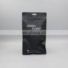 Wholesale Aluminium Foil pe Flexible Black Matte Mylar Bags Zipper Lock Packaging Bags/poly Doypack 3 Side Seal Zipper Bag thumbnail-2