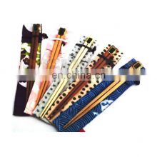 Hot selling long Attractive Fancy Bamboo Reusable Chopsticks With Cotton Bag