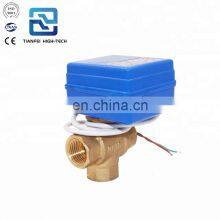 3 Way Motorised Valve 5v 12v Brass DN15 DN20 CWX-20P 1.0B 2nm Mini 12v 3 Way Motorised Valve thumbnail-1