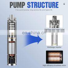 DC Solar Water Pump System Price 1HP 1.5HP 2HP Borehole Submersible Solar Powered Water Pump 3 Inch Brushless thumbnail-3