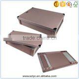 Multipurpose Foldable Paper Storage Box With Metal Corner