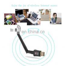 Hot Sale 360 Portable Wifi Dongle Usb Wireless Network Card Receiver 600Mbps For Laptop Desktop thumbnail-3