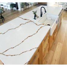Code：6204-1，Calacatta Artificial Stone Quartz Slab Kitchen Countertops thumbnail-3