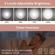 Display Cabinet Puck Lights - Adhesive Strip Lights for Glass Shelves thumbnail-2