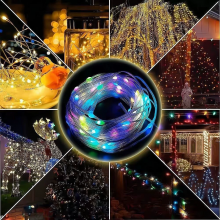 Colorful Outdoor Decoration Christmas Light Belt Mobile Phone Bluetooth APP Intelligent Point Control RGB Atmosphere Marquee Light Belt thumbnail-3