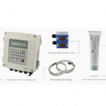 Wireless Clamp-on Ultrasonic Flow Meter Heat Meter With Remote Monitoring 4G WiFi Lora DN15-DN6000 thumbnail-2