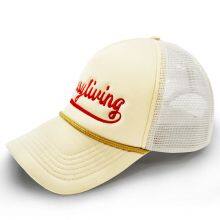 OEM Caps Factory Custom High Quality 5 Panels Trucker Caps Rope Colorful Foam Trucker Hats Embroidery Printed Logo thumbnail-4