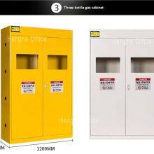 Medical Oxygen Cylinder Cabinet for Hospitals, Double Bottle Capacity Safety Storage With Explosion-proof Windows & Gas Alarm, Custom Supported thumbnail-1