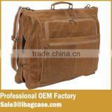 Leather Garment Bag Distressed Custom High Quality Suit Bag for Men thumbnail-1