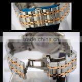 High Quality Men Watches Luxury Stainless Steel With Rose Gold Bezel Sapphire Crystal and Metal Band thumbnail-6