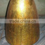An unique design: A 22X13XH27cm golden Vietnam lacquer vase