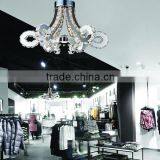 Guzhen Hanging Bright Light Crystal Chandeliers Commercial Stainless Steel Body Led Pendant Lighting for Hotel Quality Choice thumbnail-4