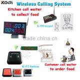 Kitchen Call Waiter System K-999 Keyboard For Cook And F2 Call For Customer