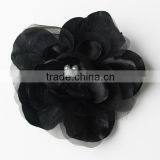 Black Bold Bridal Flower Wedding Hair Accessories thumbnail-1