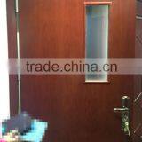 Oak Fire Door Composite Wood Solid Wood Door With Glass, Fire Rated Door