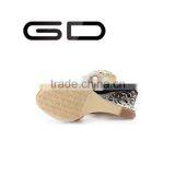 GD Mature Women High Heel Shoes Slipper Out Side Shoes Fashion Foot Wear thumbnail-2