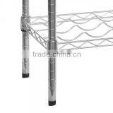 Chrome Wine Rack 8 Shelves Stores and Displays up to 72 Wine Bottles thumbnail-3