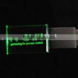 16G Crystal Usb Flash Drive With Laser Logo thumbnail-3