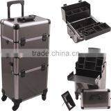 Rolling Makeup Case Pro Cosmetic Hair Stylist Storage Wheeled Trolley thumbnail-3