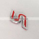 Custom Free Sample 3D Outdoor Decorative Zinc Alloy Chrome Logo Metal Car Badge Emblem With Enamel thumbnail-3