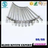QUALITY FACTORY HIGH SHEAR AND TENSILE STRENGTH 316 STAINLESS STEEL UNI-GRIP BLIND POP RIVETS thumbnail-2
