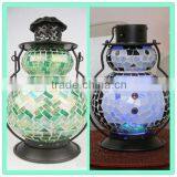 Mosaic Glass Hurricane Oil Lantern Pictures thumbnail-6