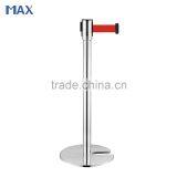 2m/3m Retractable Belt Cassette Free Standing Pole