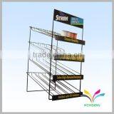 China Supplier High Best Selling Good Quality Durable Table Counter Metal Wire Wine Bottle Antique Decorative Glass Wall Shelf thumbnail-2