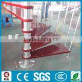 Wood Tread Prefabricated Spiral Stairs thumbnail-5