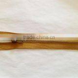 5# Metal Brass Zipper Antic-brass Teeth Zipper With Anti-brass Auto-lock Slider Jackert Zipper thumbnail-1