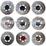 Scottish Ladies Kilt Fly Plaid Brooch With Stone 2"/Highland Shawl Brooches thumbnail-1