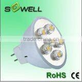 MR16 220-240V 2W 6PCS 115LM 2900K-7000K Ceramic LED Spot Light thumbnail-1