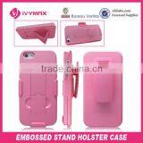 New Product Plastic Embossed Holster Case for Iphone5 Mobile Phone Case