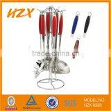 Hot Selling 7pcs Stainless Steel Kitchen Tool Set With Stand