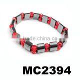 Double Line Elastic Beaded Bio Health Magnetic Health Bracelet thumbnail-1