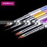 5PCS UV Gel Acrylic Design Drawing Painting Nail Art Brush Set