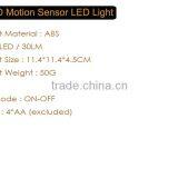 Powered By 4*AA Battery 30LM 6LED Motion Sensor LED Light thumbnail-6