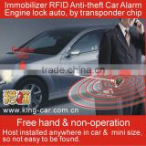 one way hand free operation auto engine cut off anti-theft car alarm system