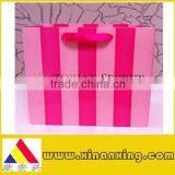 fashion shopping paper bag with ribbon handle