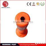 Orange Warning reflective pole handrail stanchions safety barrier road separator